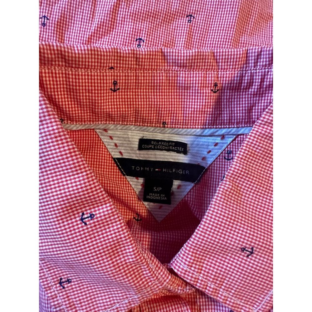 Tommy Hilfiger Checked Anchor Button Up Shirt Siz… - image 3